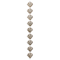 Rhodium Antique Metal Scallop Beads, 15mm by Bead Landing&#x2122;